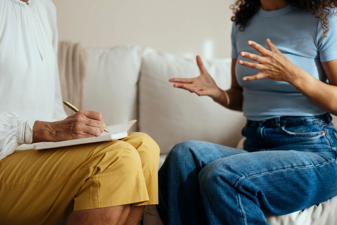 doctor talking to patient