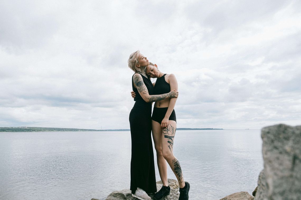 two women